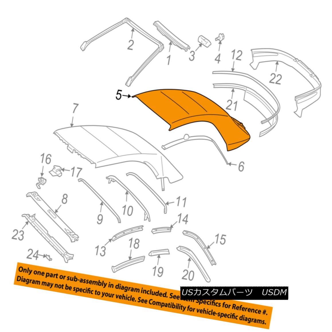 幌・ソフトトップ TOYOTA OEM 04-08 Solara Convertible/soft Top-Top Cover 6591106012E0 TOYOTA OEM 04-08ソララ・コンバーチブル/ so ftトップ・トップ・カバー6591106012E0 【並行輸入品】