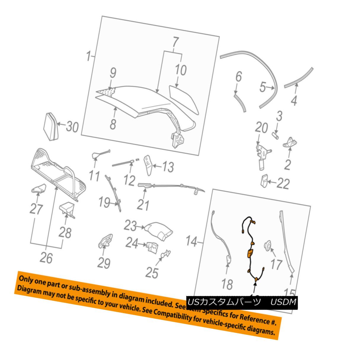 幌・ソフトトップ VW VOLKSWAGEN OEM Beetle Convertible/soft Top-Cable & Guide Right 1Y0871342B VWフォルクスワーゲンOEMビートルコンバーチブル/ so ftトップケーブル＆amp; ガイドの権利1Y0871342B 【並行輸入品】