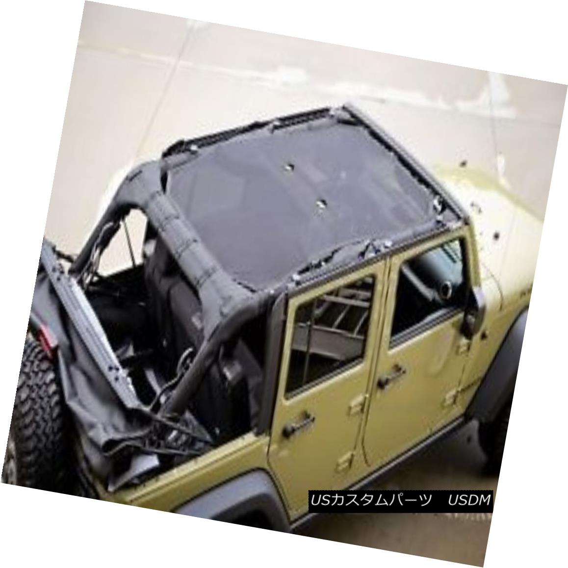 Mesh Top Cover Sun Shade Eclipse Top Cover 2007-2017 Jeep Wrangler JK 4 Doors