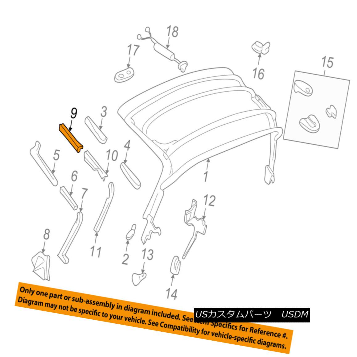 幌・ソフトトップ MAZDA OEM 99-05 Miata Convertible/soft Top-Weatherstrip Retainer Right NA01R1461 MAZDA OEM 99-05 Miata Convertible / so ftトップウェザーストラップ IPリテーナー右NA01R1461 【並行輸入品】 30,102円