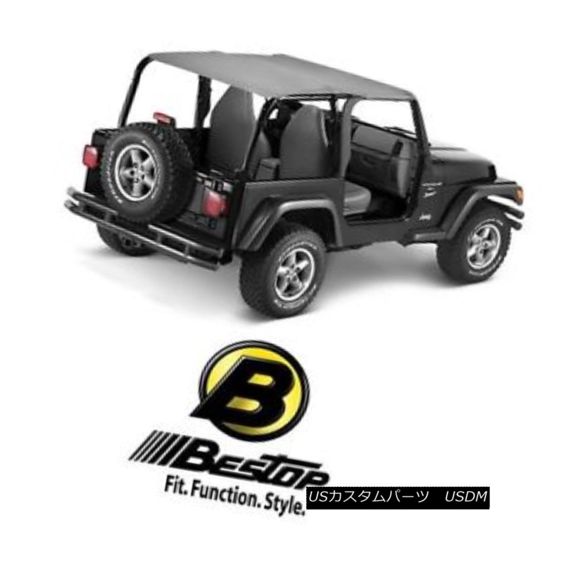 幌・ソフトトップ Bestop Bikini Safari Version for 92-95 Jeep Wrangler YJ Charcoal / Gray 52529-09 Bestopビキニサファリバージョン92-95ジープラングラーYJチャコール/グレー52529-09 【並行輸入品】