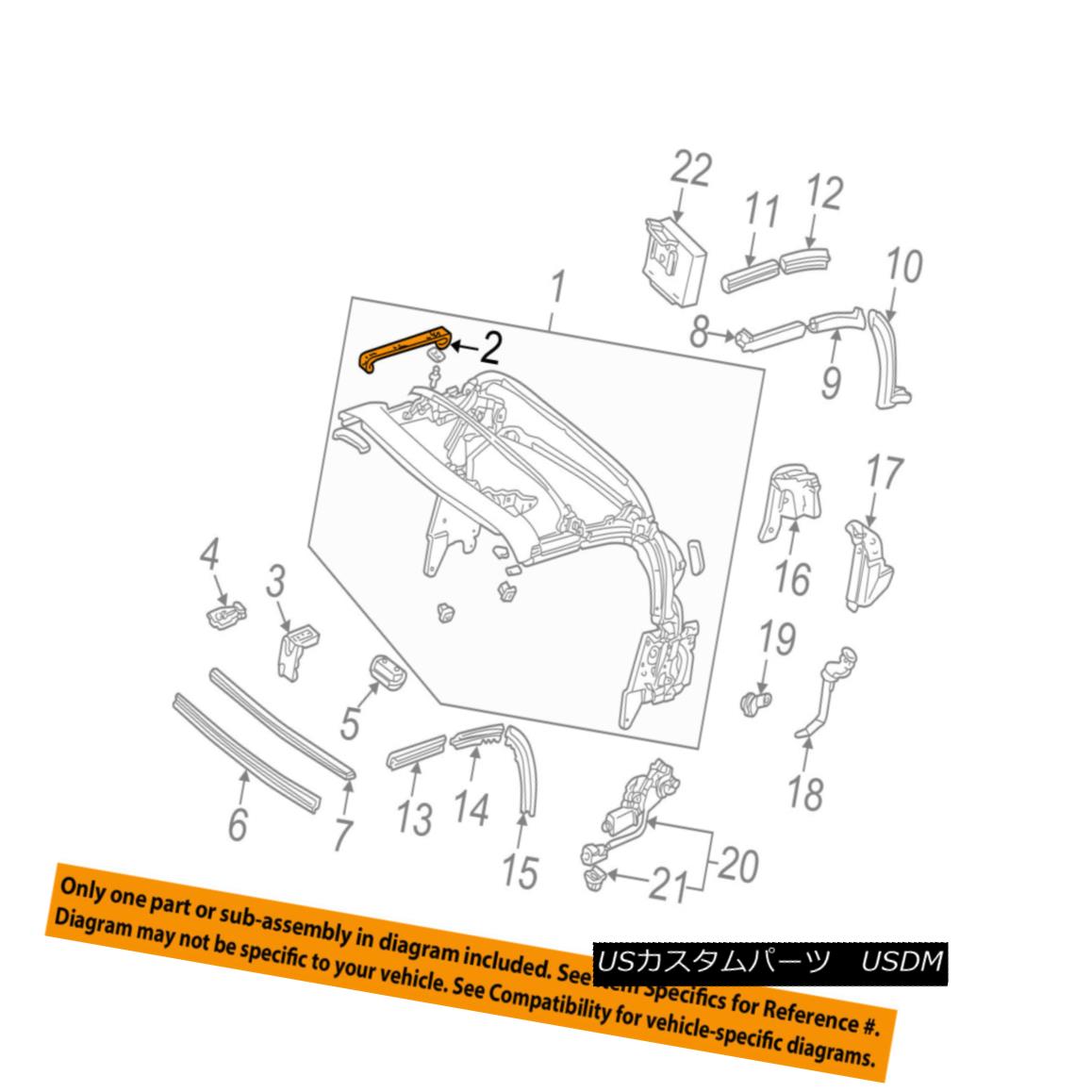 幌・ソフトトップ HONDA OEM 02-09 S2000 Convertible/soft Top-Band 86020S2AJ01 ホンダOEM 02-09 S2000コンバーチブル/ so ftトップバンド86020S2AJ01 【並行輸入品】