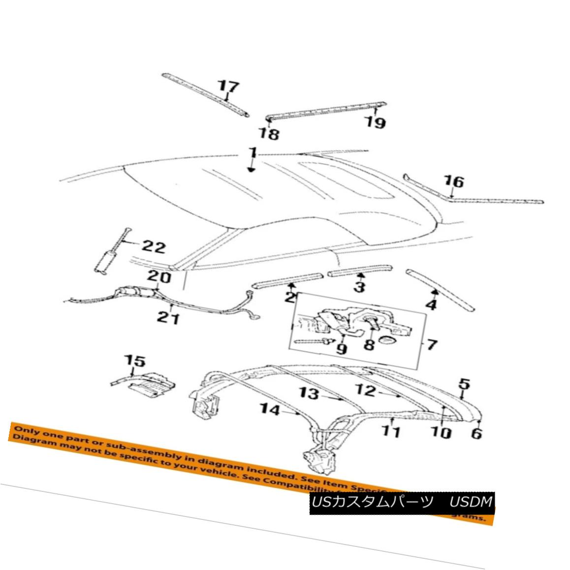 幌・ソフトトップ CHRYSLER OEM 96-00 Sebring Convertible/soft Top-Weatherstrip Right 4724456AB CHRYSLER OEM 96-00 Sebring Convertible / so ftトップ - ウェザーストラップ ip Right 4724456AB 【並行輸入品】