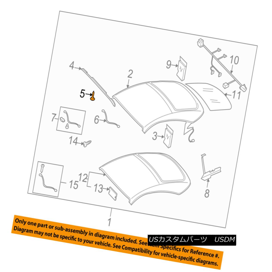 幌・ソフトトップ AUDI OEM TT Quattro Convertible/soft Top-Front Retainer Retainer Kit 8J7898091 アウディOEM TTクワトロコンバーチブル/ so ftトップフロントリテーナリテーナキット8J7898091 【並行輸入品】