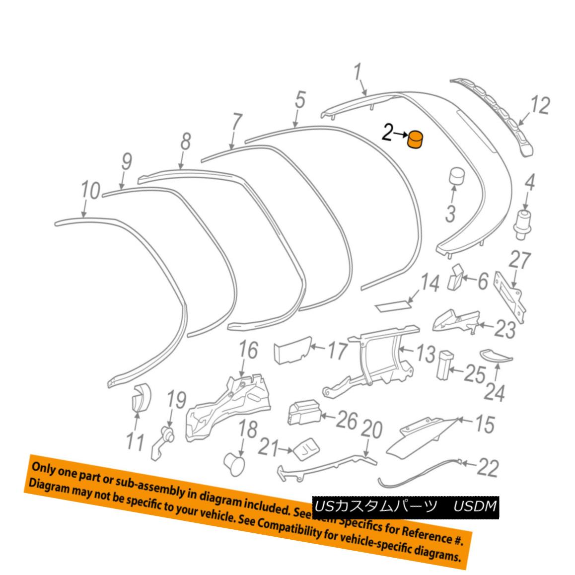 幌・ソフトトップ PORSCHE OEM 06-09 911 Convertible/soft Top-Top Cover Bumper 99656163301 PORSCHE OEM 06-09 911コンバーチブル/ so ftトップトップカバーバンパー99656163301 【並行輸入品】