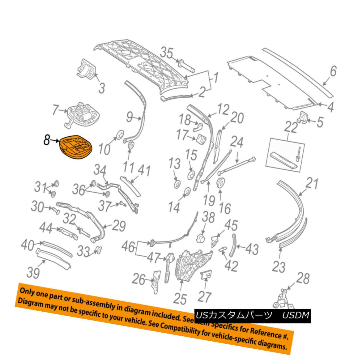 幌・ソフトトップ PORSCHE OEM 06-13 911 Convertible/soft Top-Latch Cover 9975615150001C PORSCHE OEM 06-13 911コンバーチブル/ so ftトップラッチカバー9975615150001C 【並行輸入品】
