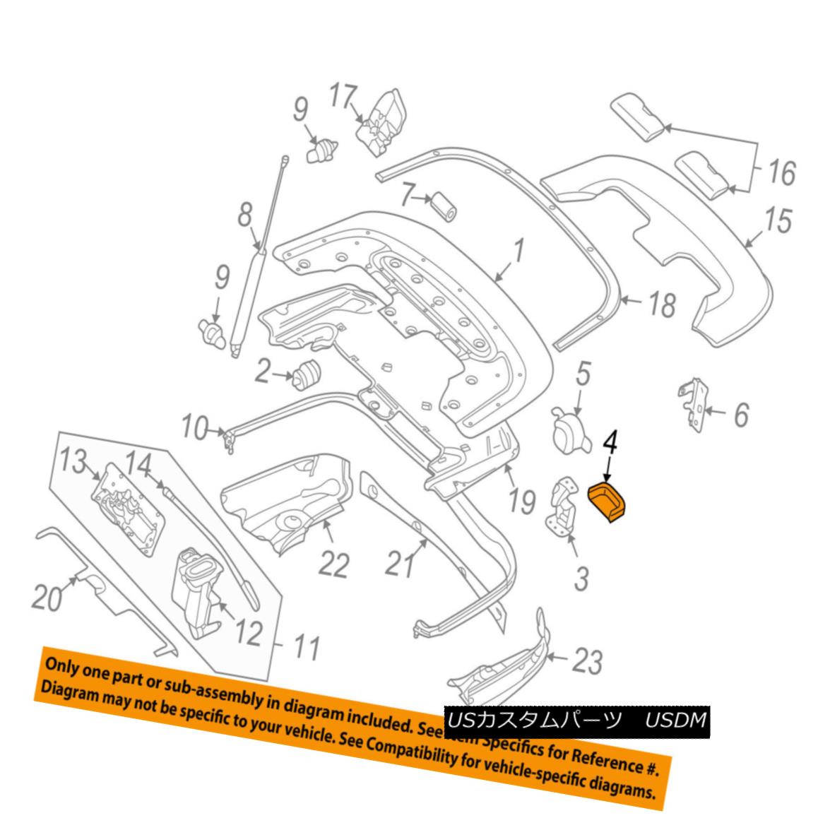 幌・ソフトトップ AUDI OEM 03-09 A4 Convertible/soft Top-Hinge Cover 8H0825271 アウディOEM 03-09 A4コンバーチブル/ so ftトップヒンジカバー8H0825271 【並行輸入品】