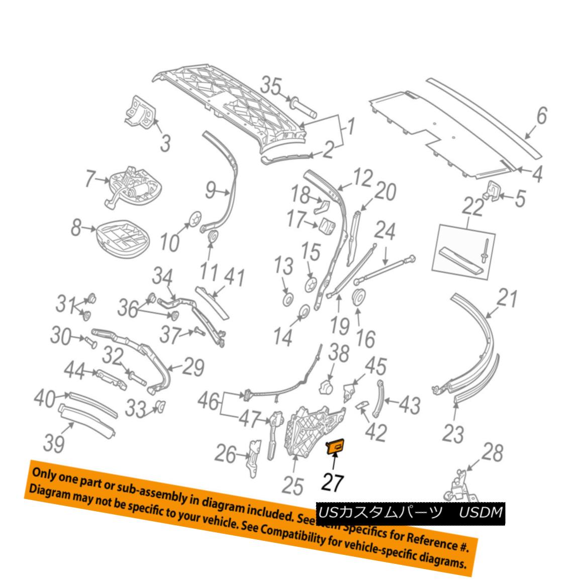 幌・ソフトトップ PORSCHE OEM 04-13 911 Convertible/soft Top-Retainer 99656171500 PORSCHE OEM 04-13 911コンバーチブル/ so ftトップリテーナ99656171500 【並行輸入品】