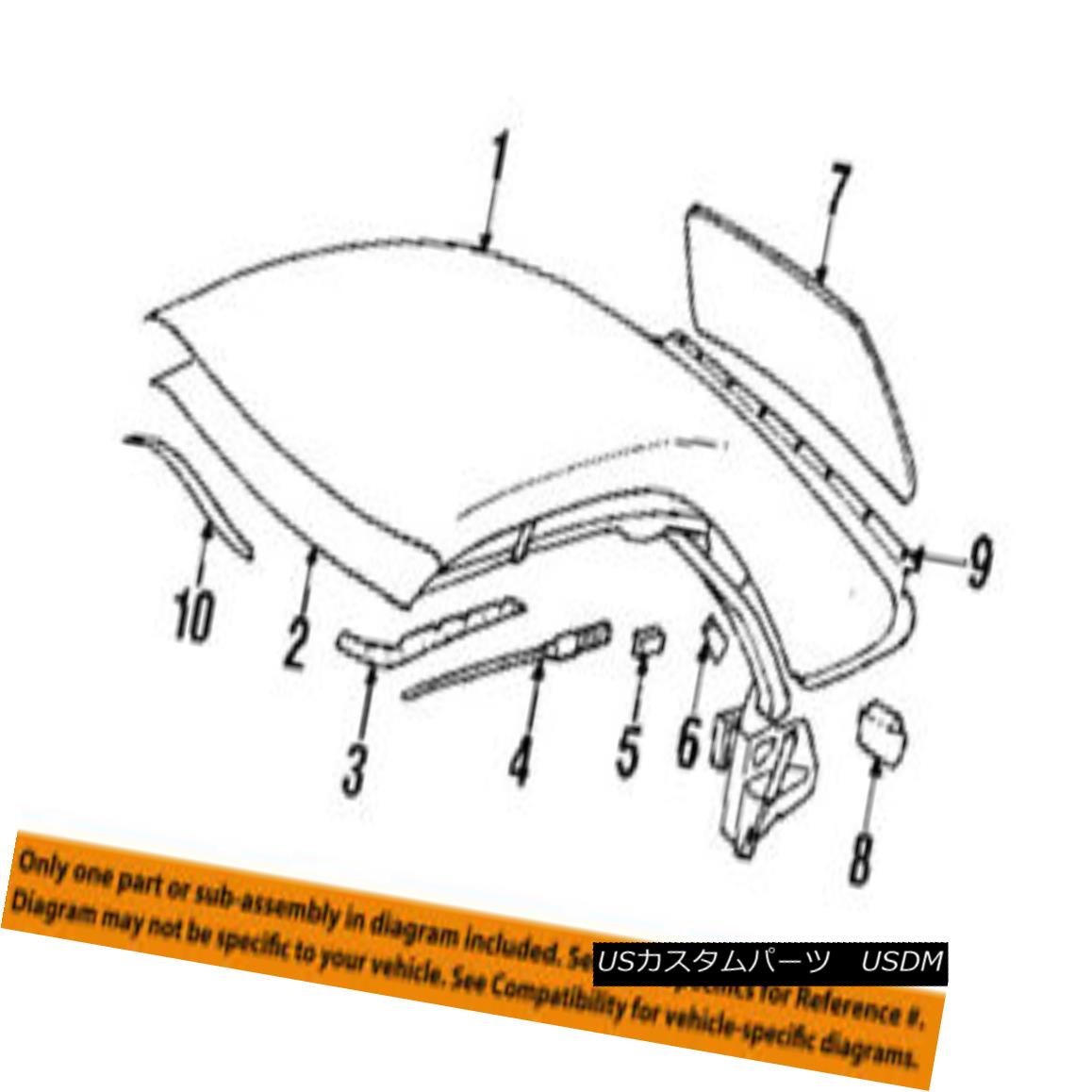 幌・ソフトトップ AUDI OEM 94-98 Cabriolet Convertible/soft Top-Gasket 8G0871845A アウディOEM 94-98カブリオレ・カブリオレ/ so ftトップガスケット8G0871845A 【並行輸入品】
