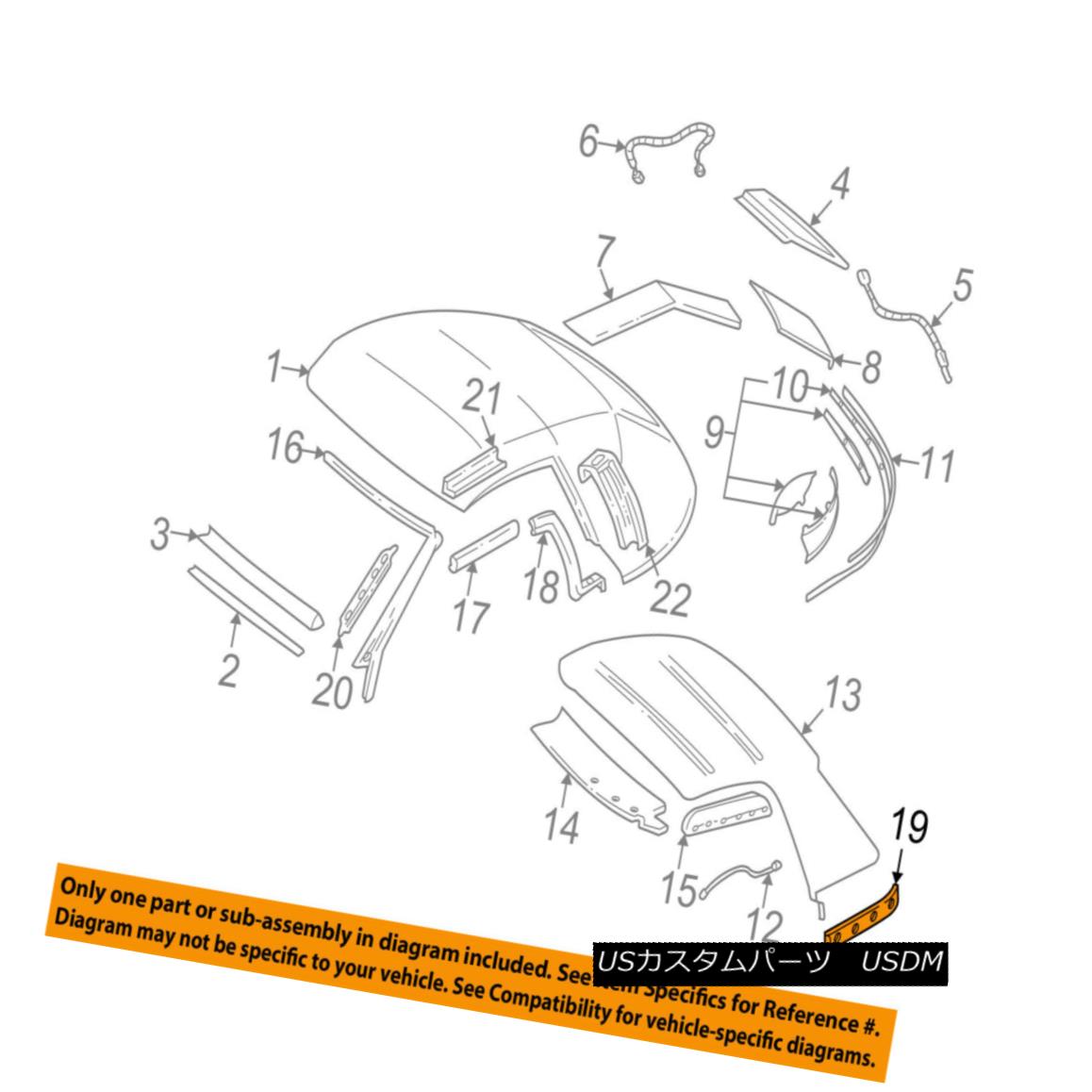 幌・ソフトトップ Chevrolet GM OEM 94-02 Camaro Convertible/soft Top-Seal Left 10261610 シボレーGM OEM 94-02カマロコンバーチブル/ so ftトップシール左10261610 【並行輸入品】