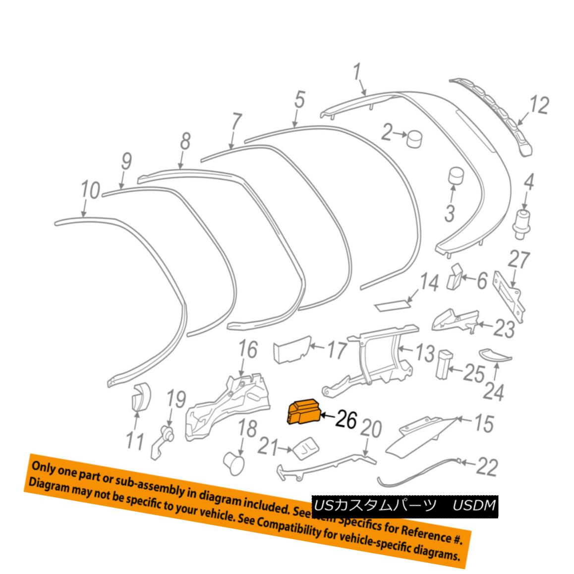 幌・ソフトトップ PORSCHE OEM 08-13 911 Convertible/soft Top-Stop 99756180102 PORSCHE OEM 08-13 911変換可能/ so ftトップストップ99756180102 【並行輸入品】