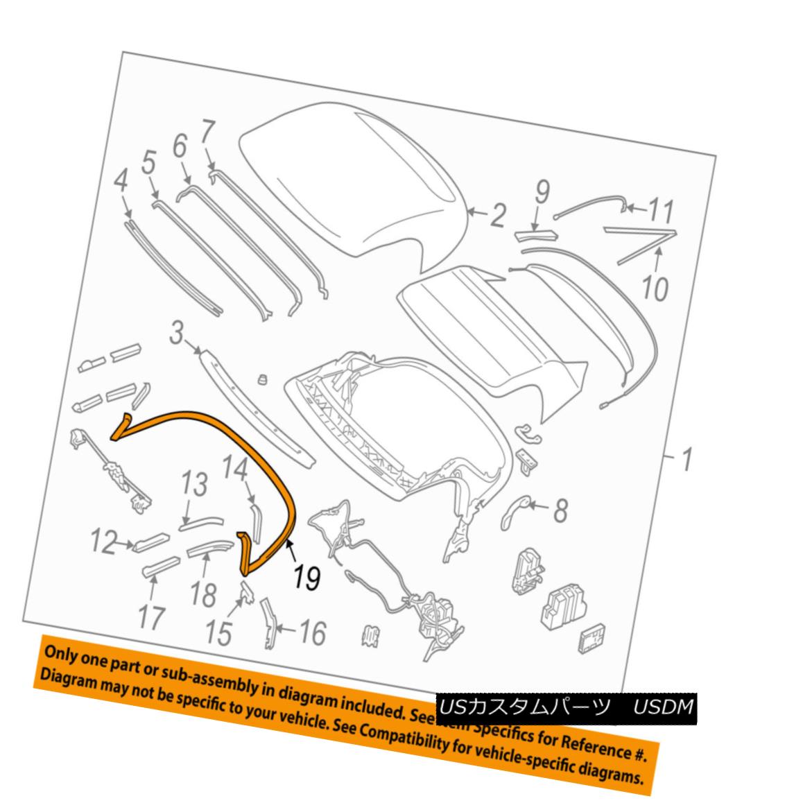 幌・ソフトトップ NISSAN OEM 10-16 370Z Convertible/soft Top-Weatherstrip Seal 971761ET0A 日産OEM 10-16 370Zコンバーチブル/ so ftトップ - ウェザーストラップ ipシール971761ET0A 【並行輸入品】