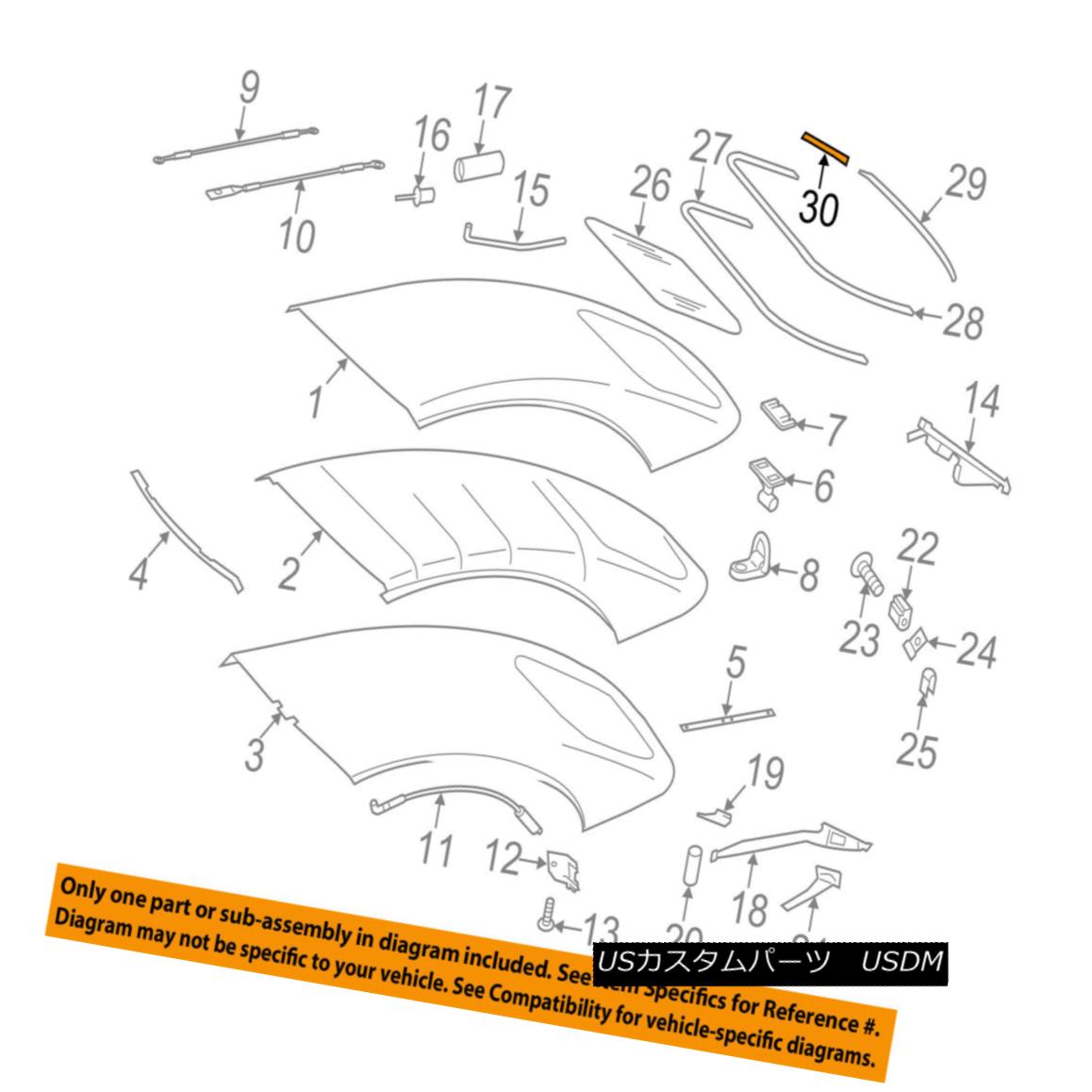 幌・ソフトトップ MERCEDES OEM 11-14 E350 Convertible/soft Top-Lower Seal Right 2097770498 MERCEDES OEM 11-14 E350コンバーチブル/ so ft上部下側シール右2097770498 【並行輸入品】