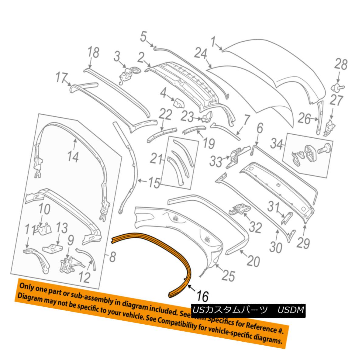 幌・ソフトトップ PORSCHE OEM 05-12 Boxster Convertible/soft Top-Rear Bow 98756104101 PORSCHE OEM 05-12 Boxster Convertible / so ftトップ・リア・ボウ98756104101 【並行輸入品】
