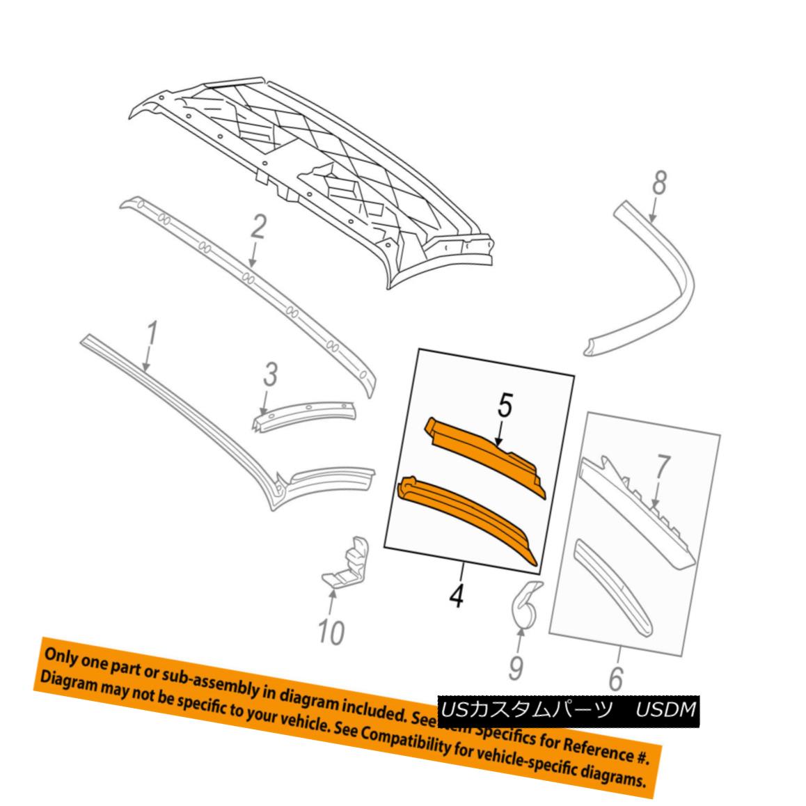 幌・ソフトトップ Convertible/soft Top-Upper Weatherstrip Weather Strip Right 99756191402 コンバーチブル/ so ftトップアッパーウェザーストリップウェザーストリップRight 99756191402 【並行輸入品】