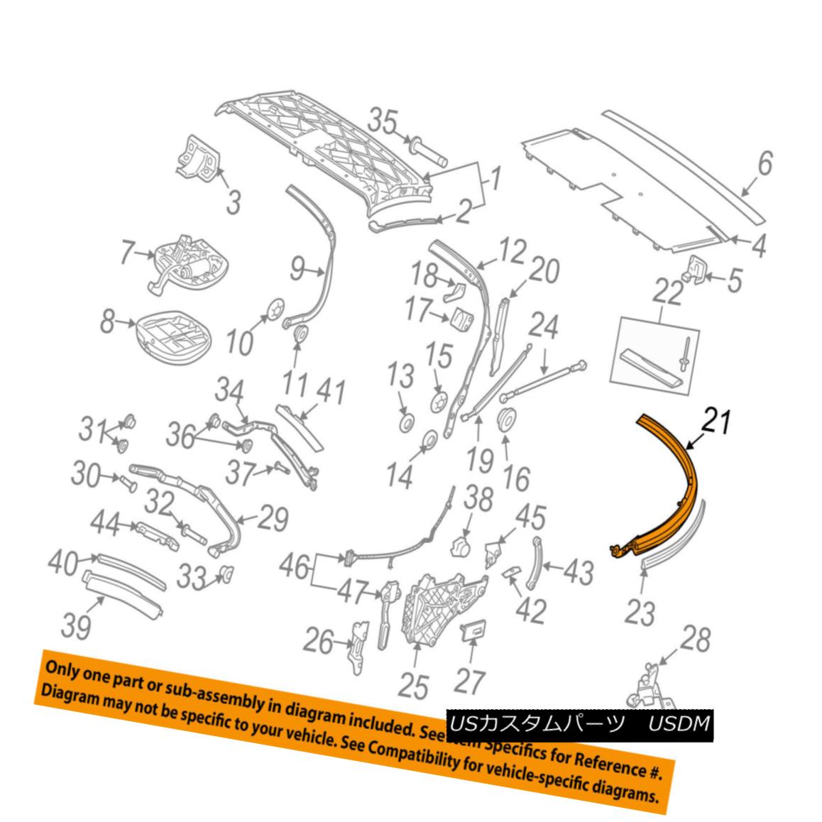 幌・ソフトトップ PORSCHE OEM 09-13 911 Convertible/soft Top-Rear Bow 99756194100 PORSCHE OEM 09-13 911コンバーチブル/ so ftトップ - リアボウ99756194100 【並行輸入品】｜カスタムパーツ WORLD倉庫