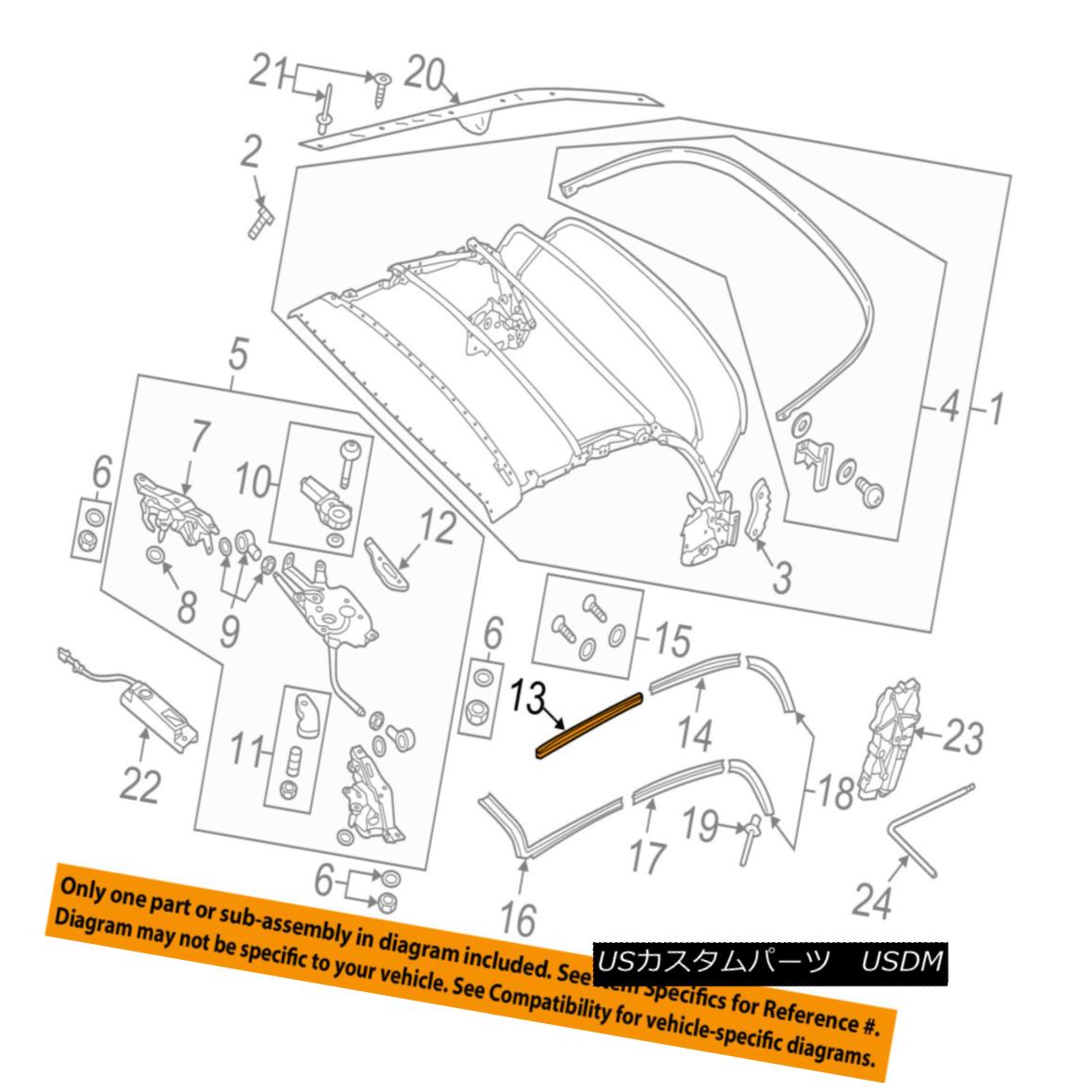 幌・ソフトトップ VW VOLKSWAGEN OEM 13-17 Beetle Soft Top-Front Track Right 5C3871356 VWフォルクスワーゲンOEM 13-17ビートルソフトトップフロントトラック右5C3871356 【並行輸入品】
