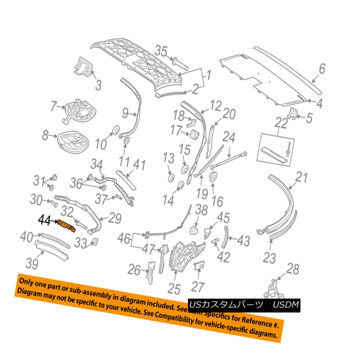 幌・ソフトトップ PORSCHE OEM 99-12 911 Convertible/soft Top-Guide Left 99656153500 PORSCHE OEM 99-12 911コンバーチブル/ so ftトップガイド左99656153500 【並行輸入品】