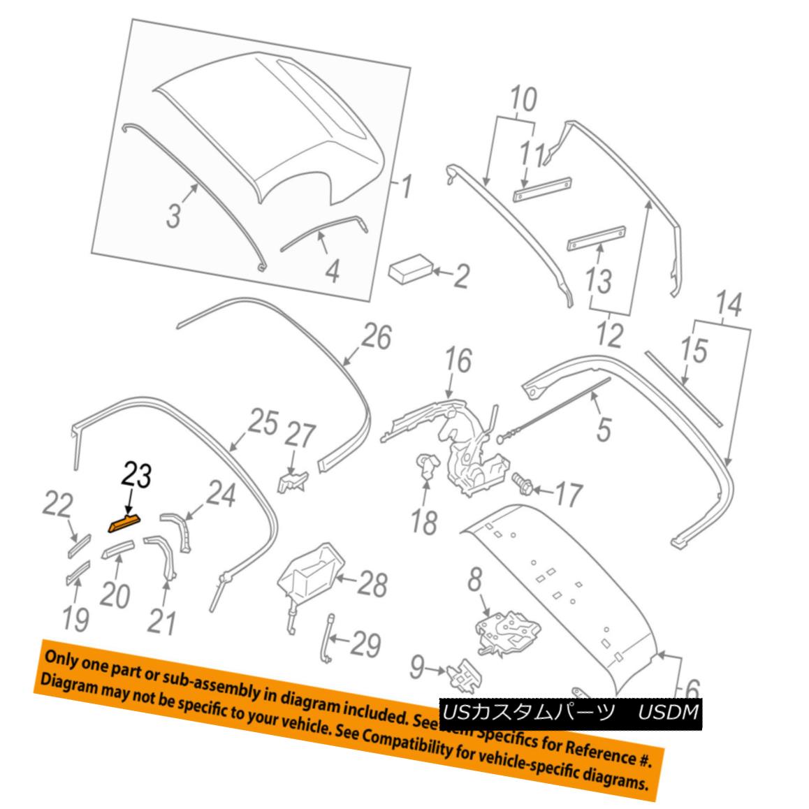 幌・ソフトトップ PORSCHE OEM 13-16 Boxster Convertible/soft Top-Retainer Left 98156193500 PORSCHE OEM 13-16 Boxster Convertible / so ftトップ保持者左98156193500 【並行輸入品】