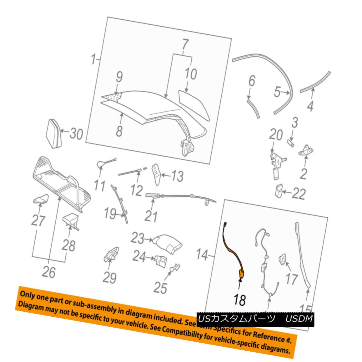 幌・ソフトトップ VW VOLKSWAGEN OEM 04-10 Beetle Convertible/soft Top-Strap Left 1Y0871955B VWフォルクスワーゲンOEM 04-10ビートル・カブリオレ/ so ftトップストラップ左1Y0871955B 【並行輸入品】