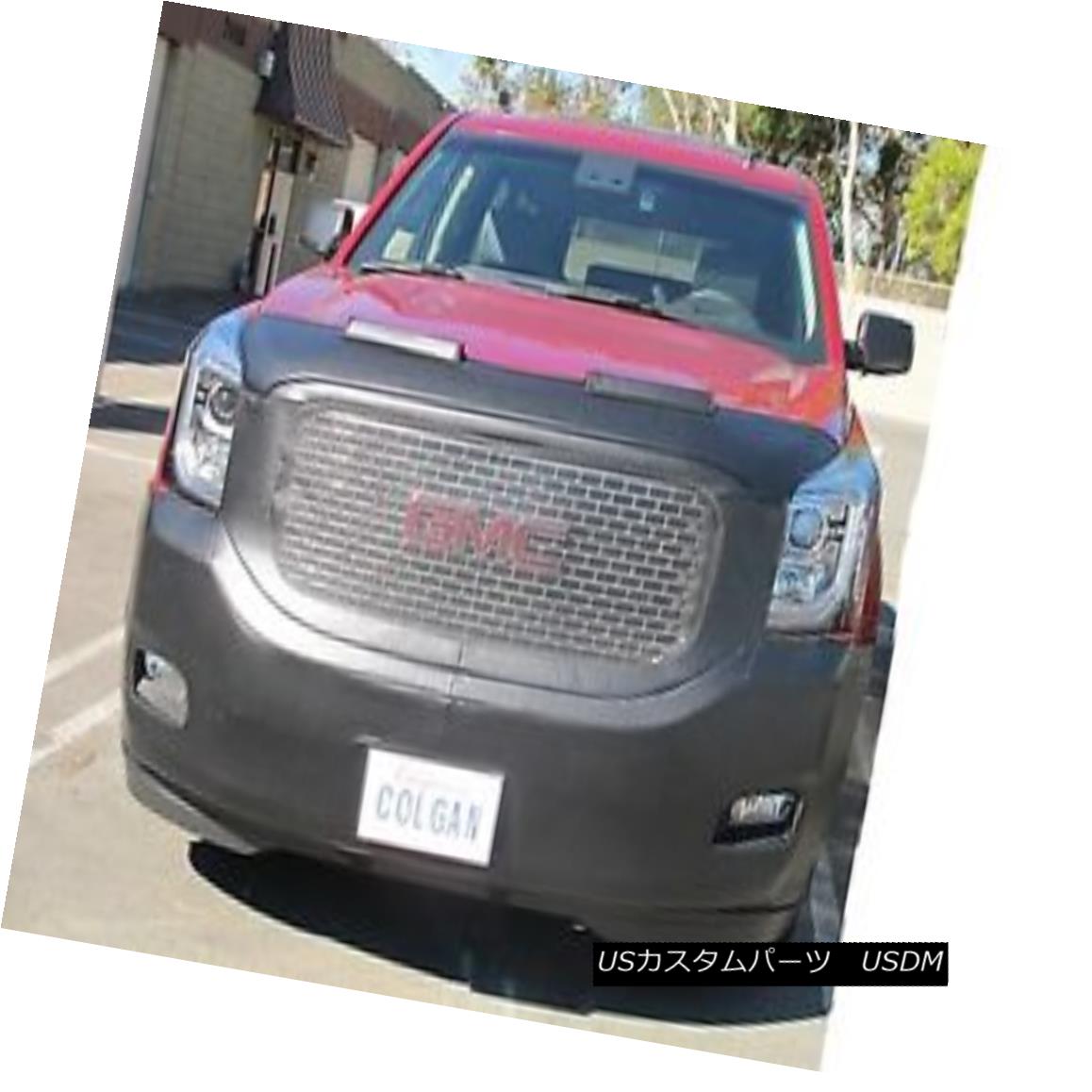 フルブラ ノーズブラ Colgan Front End Mask Bra 2pc. Fits 2015-2017 GMC Yukon & XL 500 W/Front License コルガンフロントエンドマスクブラ2pc フィット2015-2017 GMCユーコン＆amp; XL 500 W /フロントライセンス 【並行輸入品】