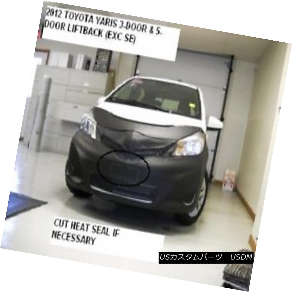 フルブラ ノーズブラ Lebra Front End Mask Cover Bra Fits TOYOTA Yaris 2012 2013 2014 12 13 14 3dr&5dr LebraフロントエンドマスクカバーブラフィットTOYOTA Yaris 2012 2013 2014 12 13 14 3dr＆5dr 【並行輸入品】