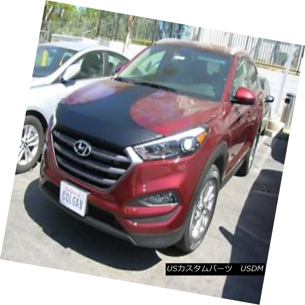 フルブラ ノーズブラ Colgan T-Style Hood Bra Mask Fits 2016-2017 Hyundai Tucson SE & Limited コルガンT-スタイルフードブラブマスク2016-2017に適合Hyundai Tucson SE& 限定 【並行輸入品】