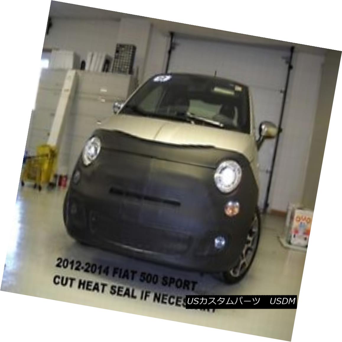 フルブラ ノーズブラ Lebra Front End Mask Cover Bra Fits 2012-2016 Fiat 500 Sport Lebraフロントエンドマスクカバーブラフィット2012-2016フィアット500スポーツ 【並行輸入品】