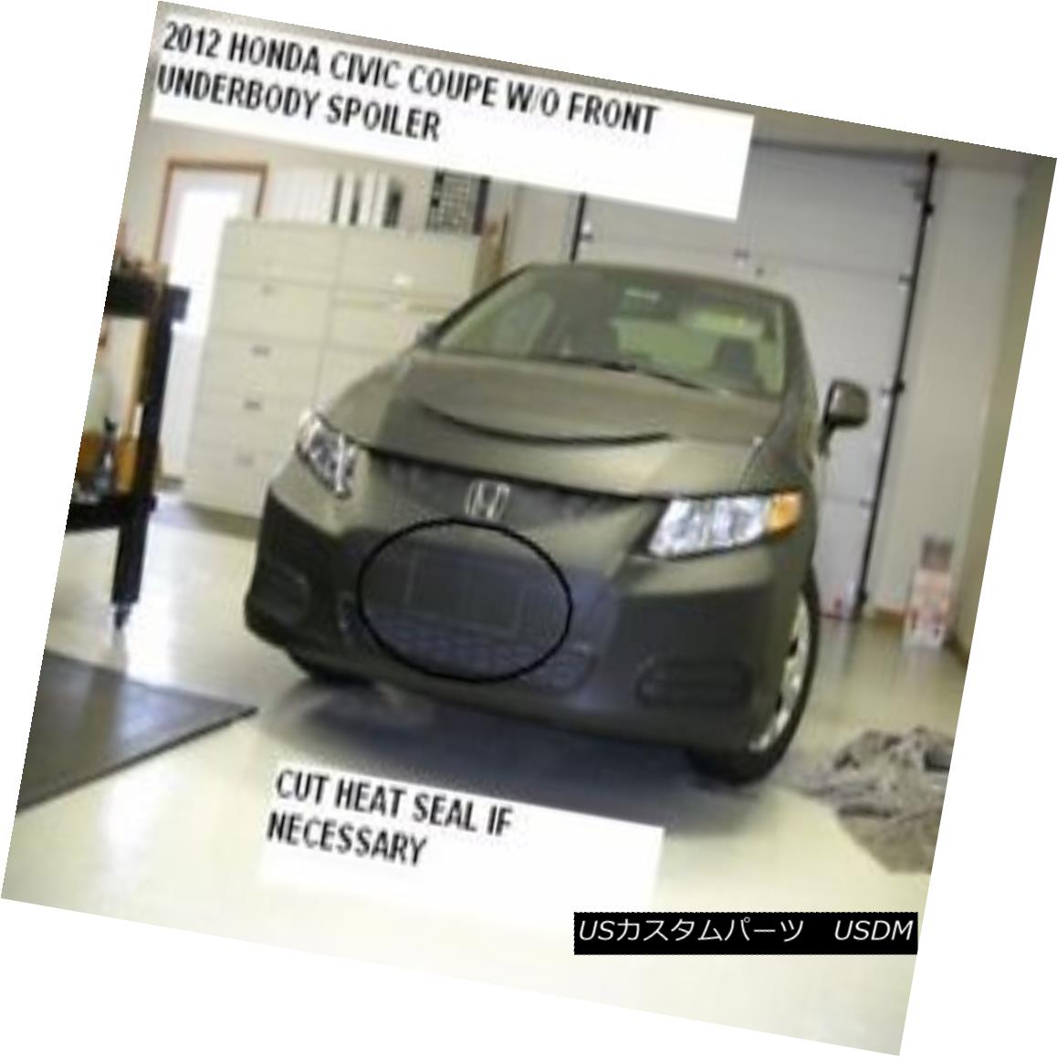 フルブラ ノーズブラ Lebra Front Mask Cover Bra Fits 2012-13 HONDA CIVIC Coupe, W/O FRT.under Spoiler Lebraフロントマスクカバーブラ、2012-13 HONDA CIVIC Coupe、W / O FRT.under Spoiler 【並行輸入品】