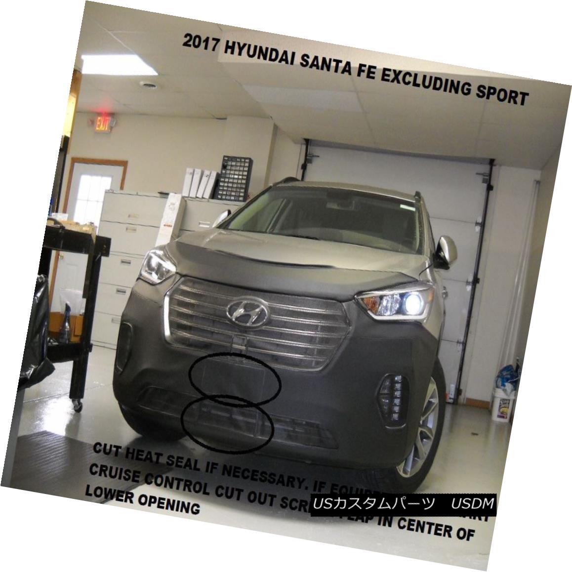 フルブラ ノーズブラ Lebra Front End Mask Cover Bra Fits 2017 2018 17 18 Hyundai Santa Fe exc.sport Lebraフロントエンドマスクカバーブラフィット2017 2018 17 18 Hyundai Santa Fe exc.sport 【並行輸入品】