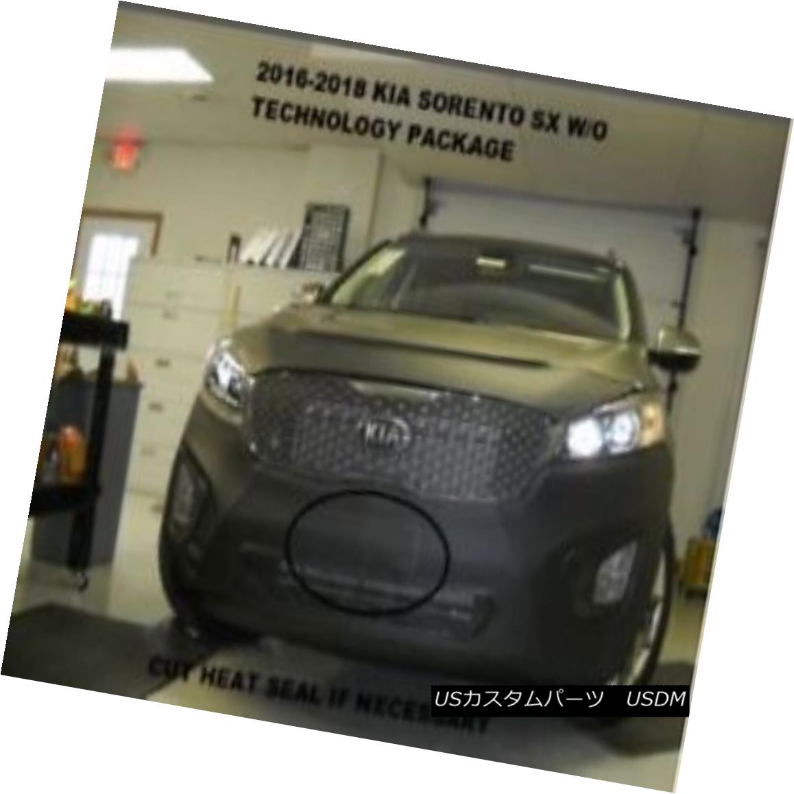 フルブラ ノーズブラ Lebra Front End Mask Cover Bra Fits KIA Sorento SX 2016-2018 EXC.Tech Pkge. LebraフロントエンドマスクカバーブラはKIA Sorento SX 2016-2018 EXC.Tech Pkgeに適合します。 【並行輸入品】