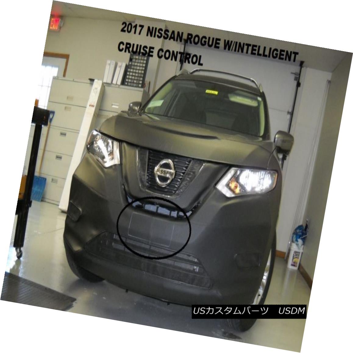 フルブラ ノーズブラ Lebra Front End Mask Cover Bra Fits 2017 2018 Nissan Rogue w/intelligent cruise Lebraフロントエンドマスクカバーブラフィット2017 2018日産ローグインテリジェントクルーズ 【並行輸入品】
