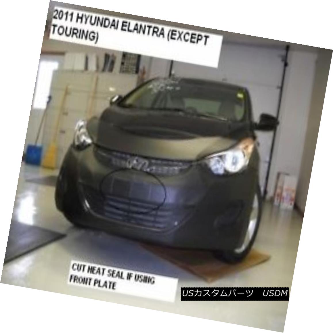 フルブラ ノーズブラ Lebra Front End Mask Cover Bra Fits 2011-2013 Hyundai Elantra Sedan Only Lebraフロントエンドマスクカバーブラは2011-2013年に適合Hyundai Elantra Sedan Only 【並行輸入品】