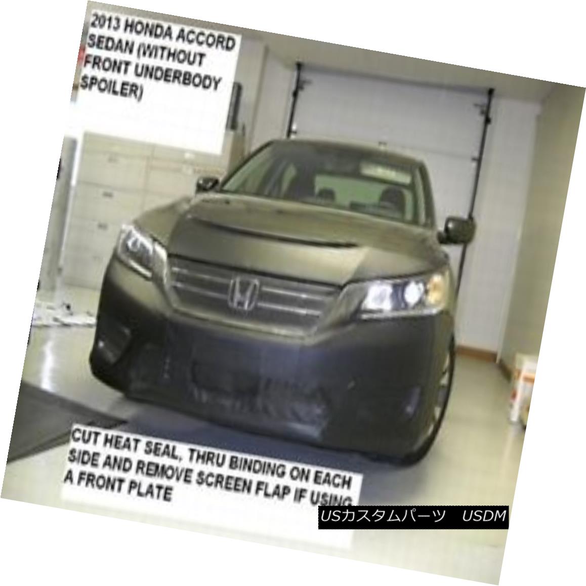 フルブラ ノーズブラ Lebra Front End Mask Cover Bra Fits 2013-2015 HONDA ACCORD Sed. W/O Low Spoiler Lebraフロントエンドマスクカバーブラは2013-2015 HONDA ACCORD Sed。 W / Oロー・スポイラー 【並行輸入品】｜カスタムパーツ WORLD倉庫