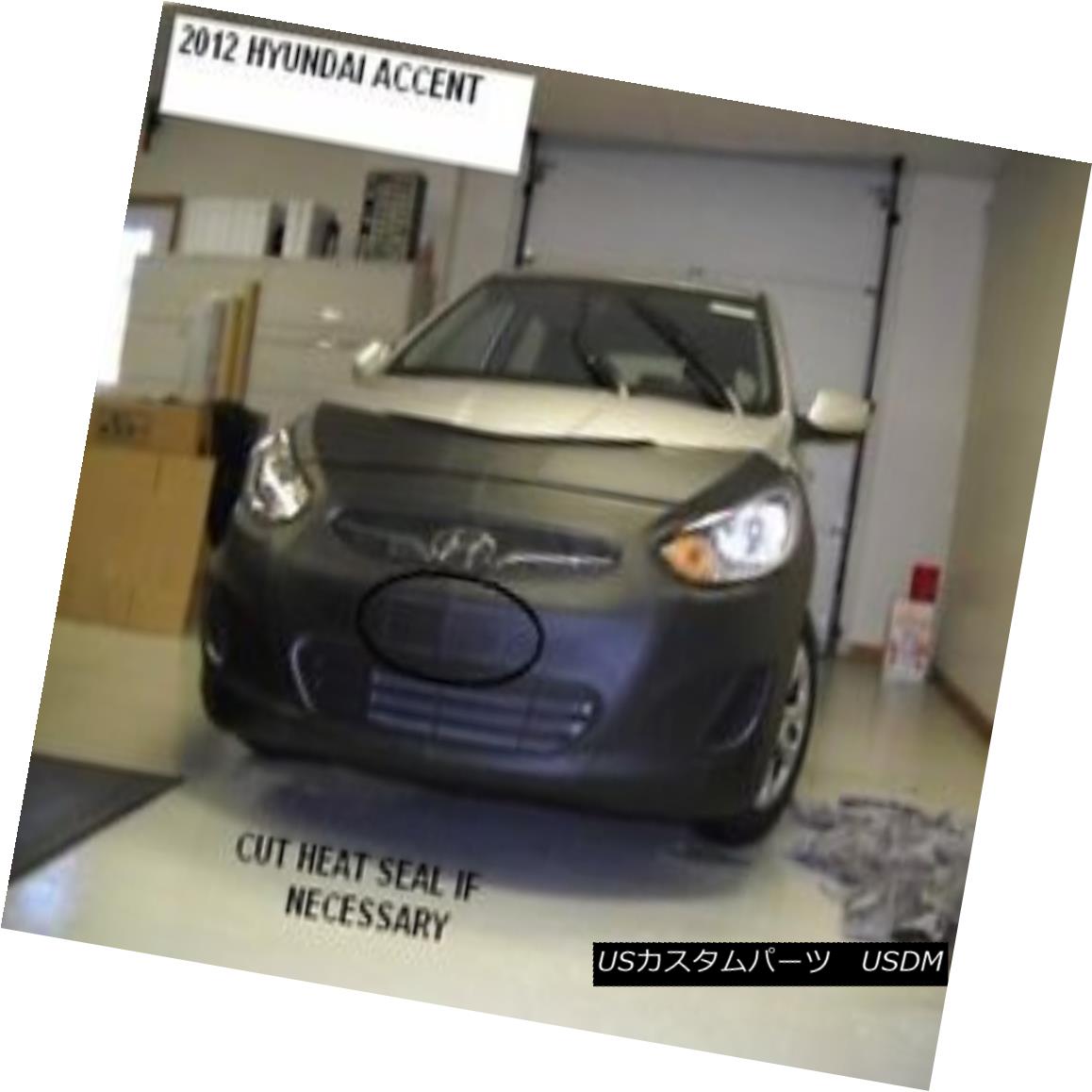 フルブラ ノーズブラ Lebra Front End Mask Cover Bra Fits 2012 2013 2014 Hyundai Accent Lebraフロントエンドマスクカバーブラフィット2012 2013 2014 Hyundai Accent 【並行輸入品】