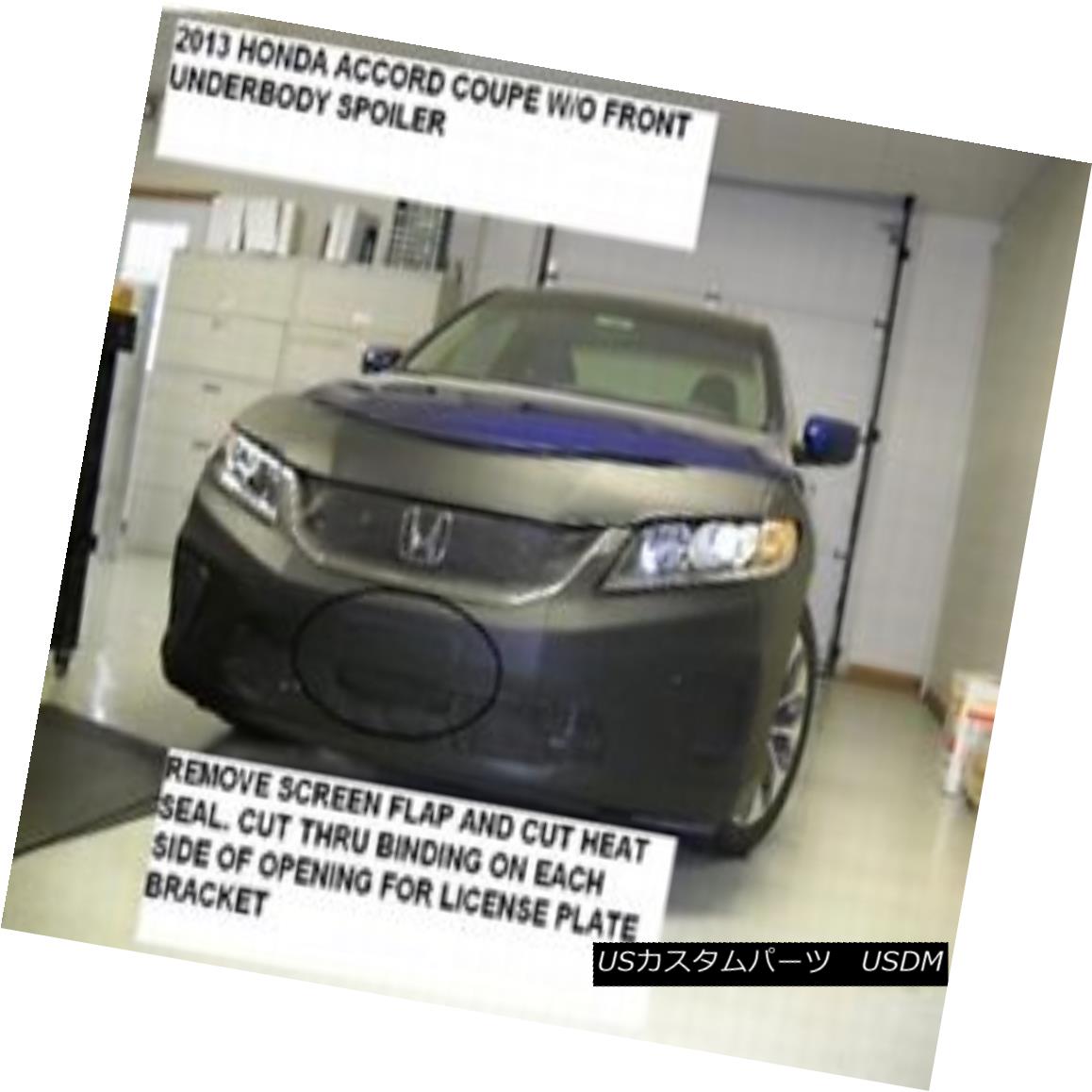 フルブラ ノーズブラ Lebra Front End Mask Bra Fits 2016-2017 Honda Accord Coupe w/o Front Park Assist Lebraフロントエンドマスクブラフィット2016-2017ホンダアコードクーペ（フロントアシスト付） 【並行輸入品】
