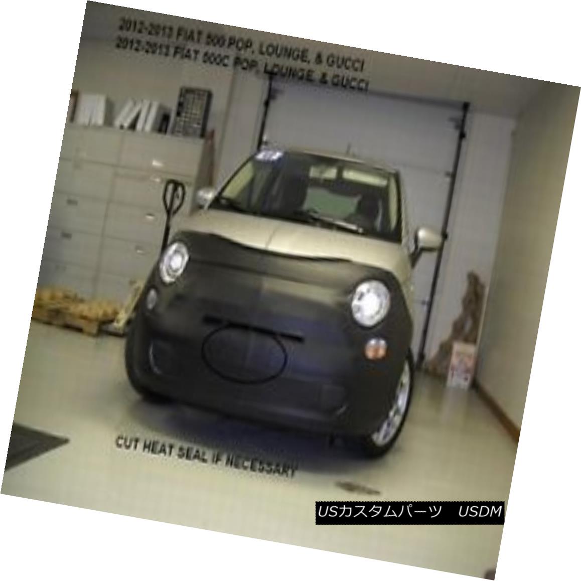 フルブラ ノーズブラ Lebra Front Mask Cover Bra Fits 2012-2017 Fiat 500 & 500C POP, Lounge & Gucci Lebraフロントマスクカバーブラフィット2012-2017 Fiat 500& 500C POP、ラウンジ& グッチ 【並行輸入品】