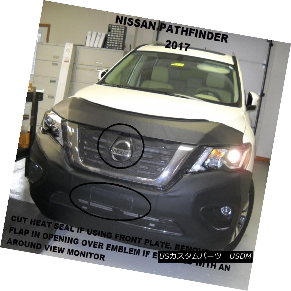 フルブラ ノーズブラ Lebra Front End Mask Cover Bra Fits Nissan Pathfinder 2017-2018 17 18 LebraフロントエンドマスクカバーブラはNissan Pathfinderに適合2017-2018 17 18 【並行輸入品】