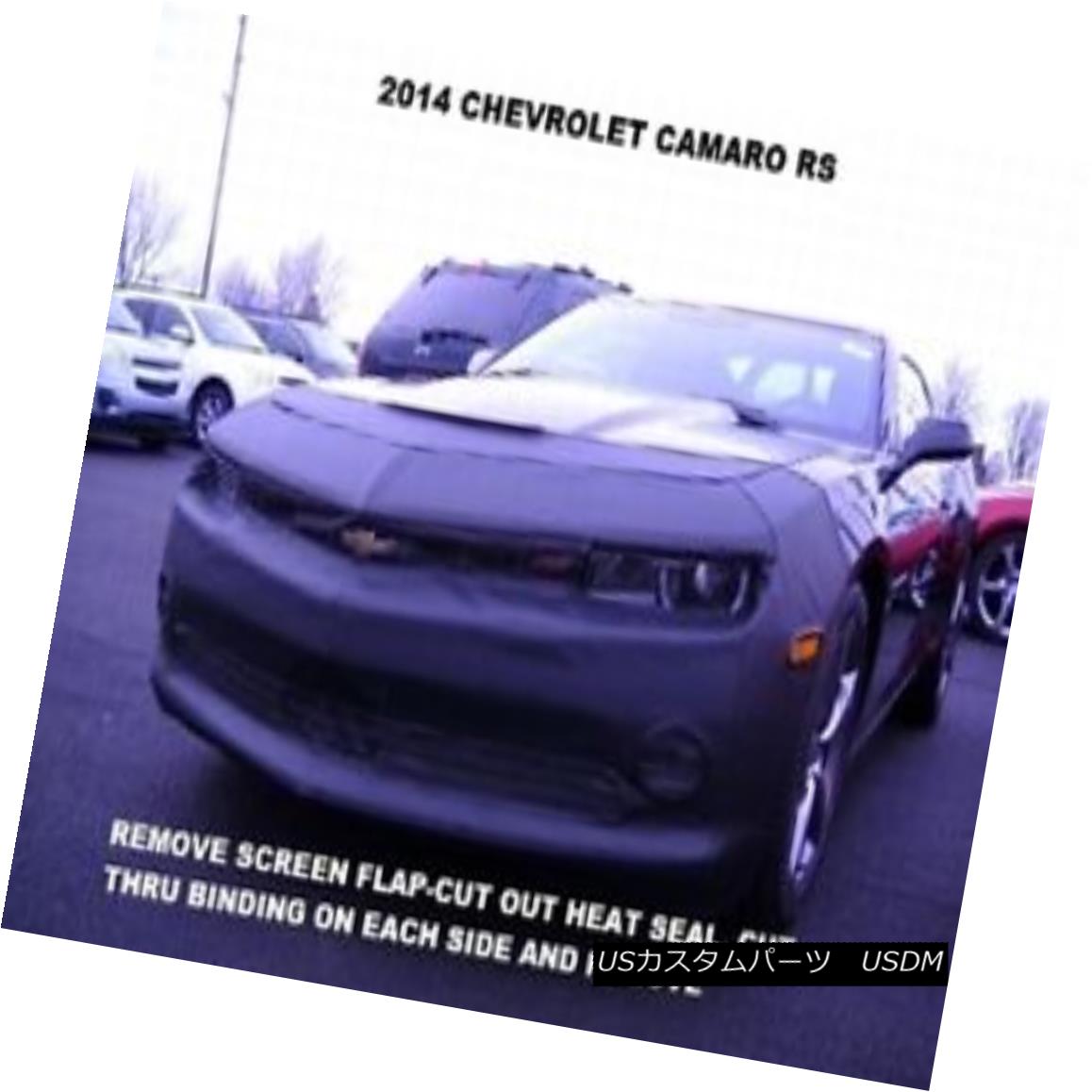 フルブラ ノーズブラ Lebra Front End Mask Cover Bra Fits 2014 2015 Chevy Chevrolet Camaro RS Pack Lebraフロントエンドマスクカバーブラフィット2014 2015 Chevy Chevrolet Camaro RS Pack 【並行輸入品】