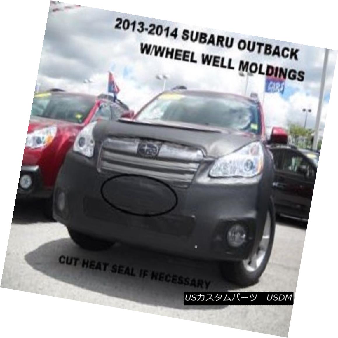 フルブラ ノーズブラ Lebra Front End Mask Car Bra Fits 2013-2014 Subaru Outback W/Wheel Moldings Lebraフロントエンドマスクカーブラは2013-2014年に収まるスバルアウトバックW /ホイールモールディング 【並行輸入品】