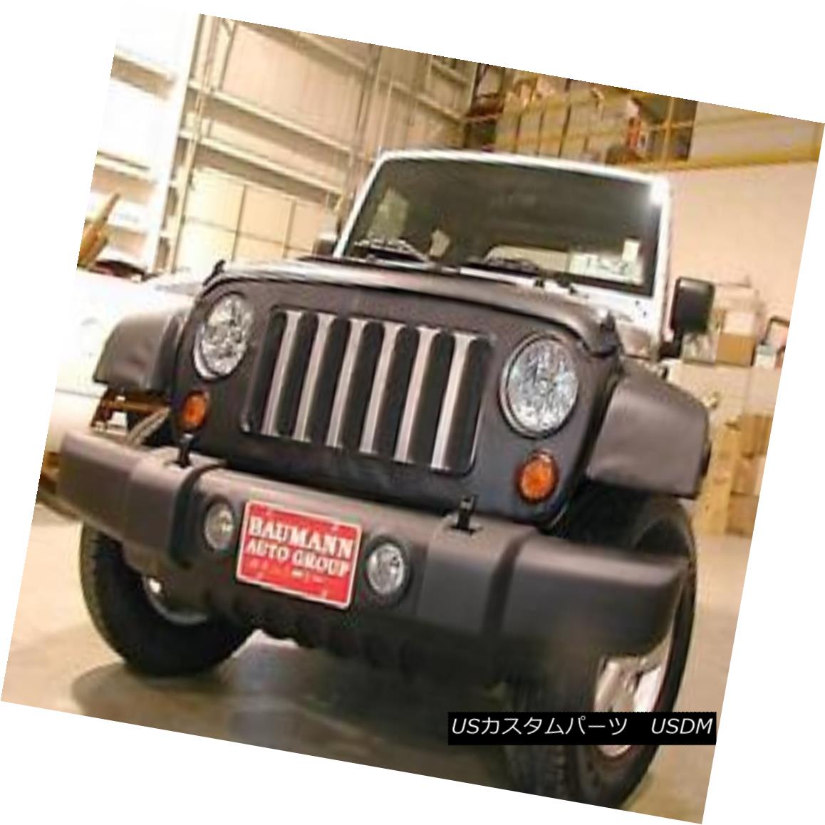 フルブラ ノーズブラ Lebra Front End Mask Cover Bra Fits 2007-2014 JEEP Wrangler Lebraフロントエンドマスクカバーブラフィット2007-2014 JEEP Wrangler 【並行輸入品】
