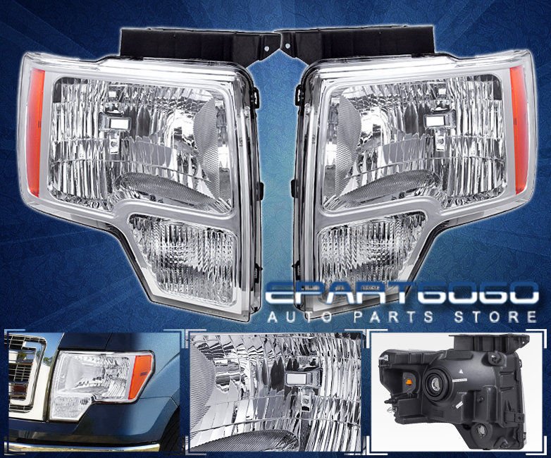 コーナーライト 09-13 F150 Direct Replacement Front Bumper Driving Luxury Head Lights Lamps Unit 09-13 F150直接交換フロントバンパーラグジュアリーヘッドライトランプユニット 【並行輸入品】