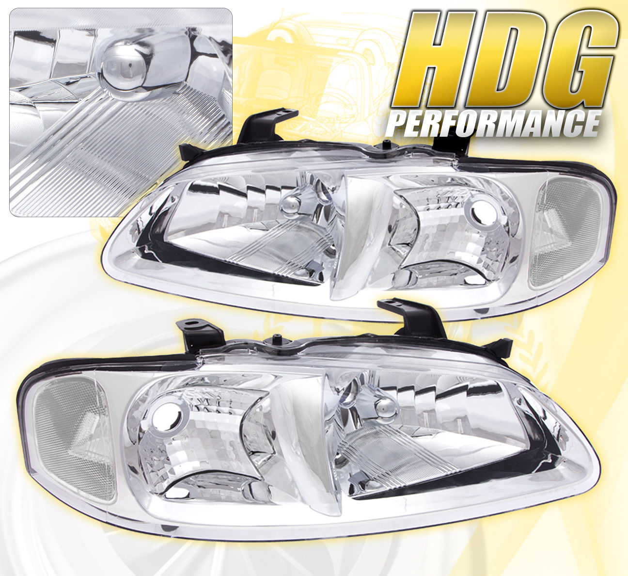 コーナーライト FOR 00-03 SENTRA REPLACEMENT DRIVING HEAD LIGHTS LAMPS PAIR ASSEMBLY UNIT CHROME 00?03センタの交換用ヘッドライトランプペア組立ユニットクローム用 【並行輸入品】