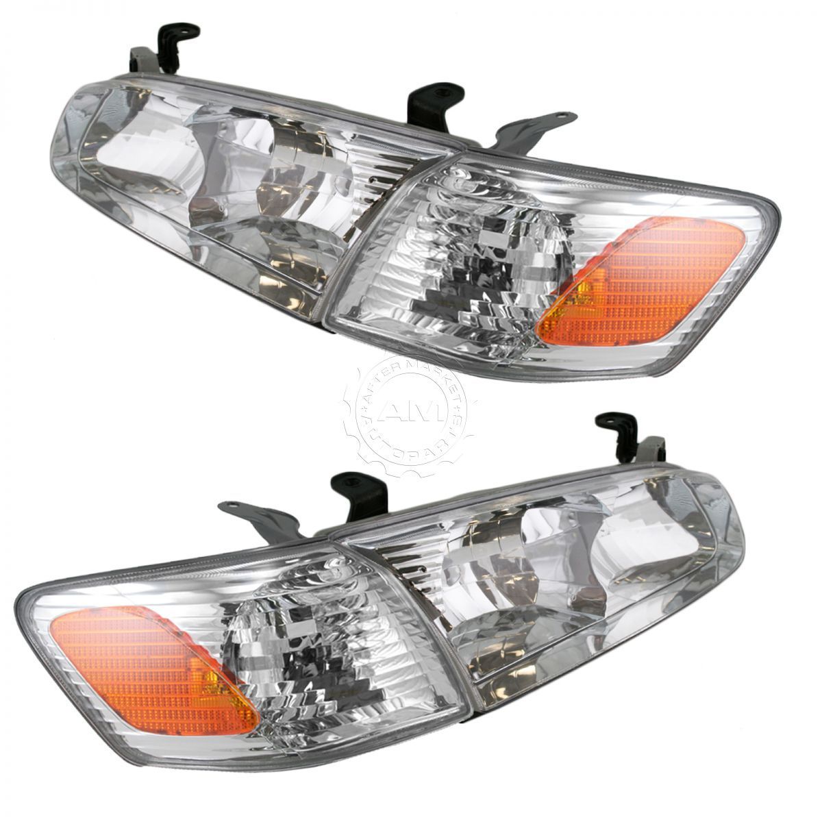 コーナーライト Headlight Headlamp Corner Light Lamp Kit Set of 4 for 00-01 Toyota Camry NEW 00-01トヨタカムリ用ヘッドライトヘッドランプコーナーライトランプキット4点セットNEW 【並行輸入品】