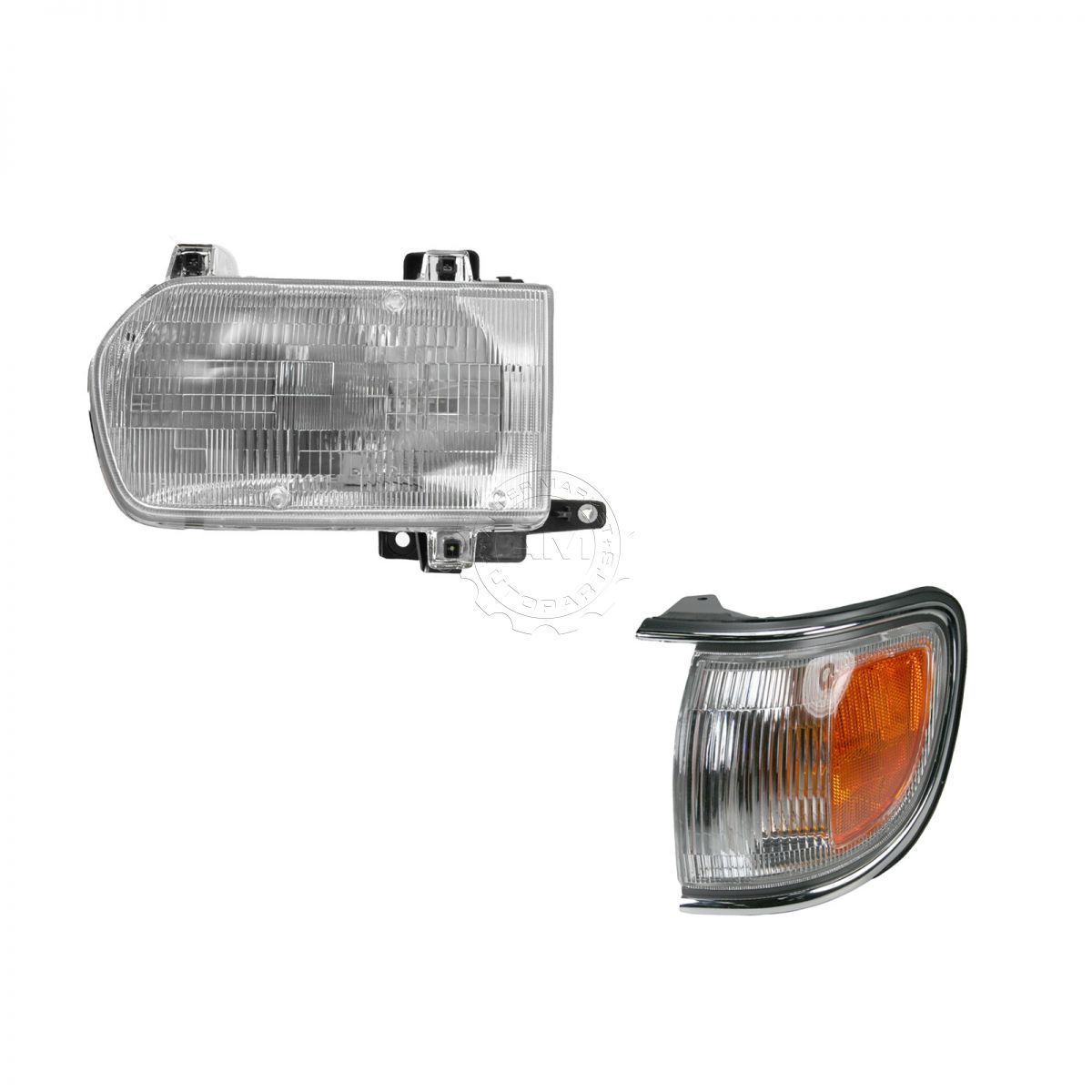 コーナーライト Headlight & Corner Light Lamp Kit LH Driver Side for 96-99 Nissan Pathfinder ヘッドライト& コーナーライトランプキット96-99日産パスファインダー用LHドライバーサイド 【並行輸入品】