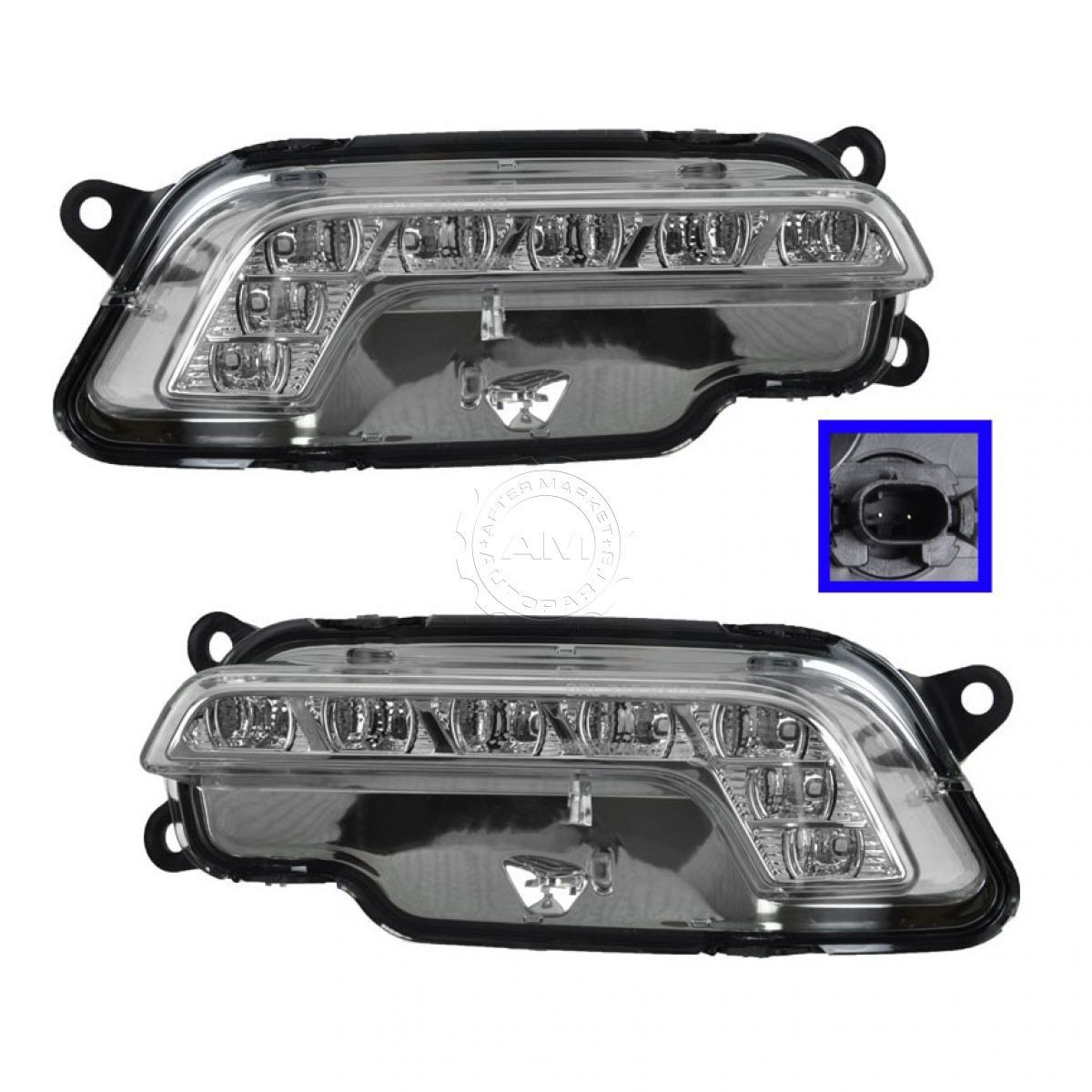 コーナーライト Daytime Running Light with LED Bar Pair Set of 2 for MB E350 E550 E63 AMG LEDバーペア付き昼間走行灯2個セットMB E350 E550 E63 AMG用 【並行輸入品】