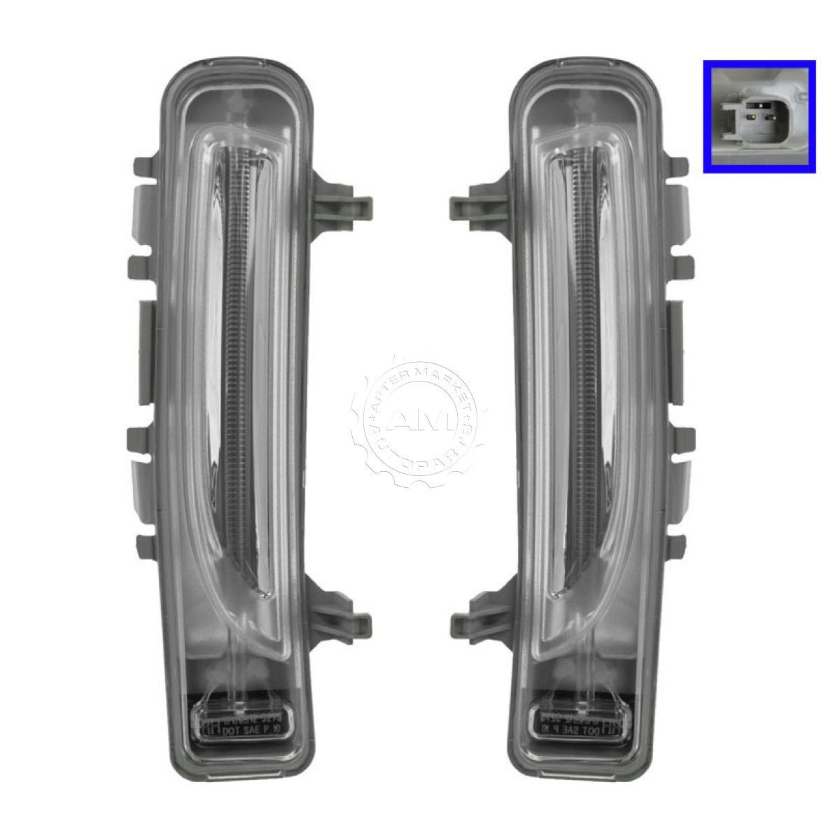 コーナーライト Front Bumper Mounted Parking Turn Signal Light Pair Set for 11-13 Ford Edge 11-13フォードエッジ用に設定されたフロントバンパー搭載駐車ターンシグナルライトペア 【並行輸入品】