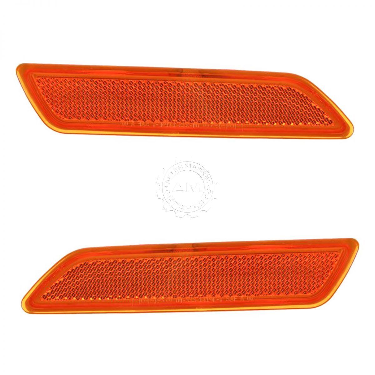 コーナーライト Front Marker Light Reflector Pair Set for 07-10 Sebring Sedan Convertible 07-10 Sebringセダン・カブリオレ用フロント・マーカー・ライト・リフレクター・ペアの設定 【並行輸入品】