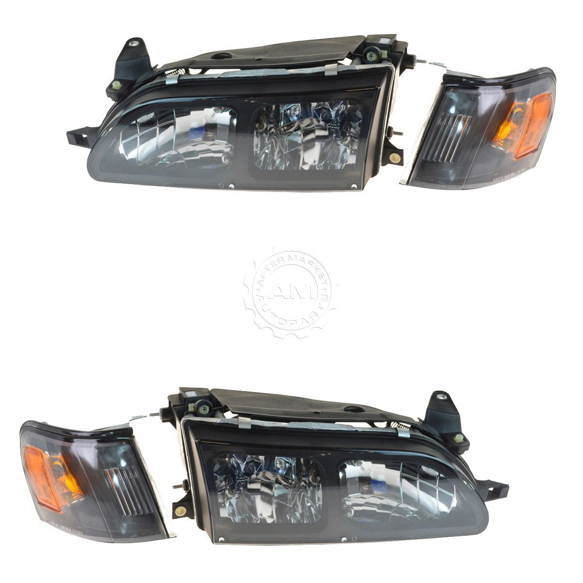 コーナーライト Headlights Corner Lights Performance Euro Crystal Style Pair for 93-97 Corolla ヘッドライトコーナーライトパフォーマンス93-97カローラのユーロクリスタルスタイルペア 【並行輸入品】
