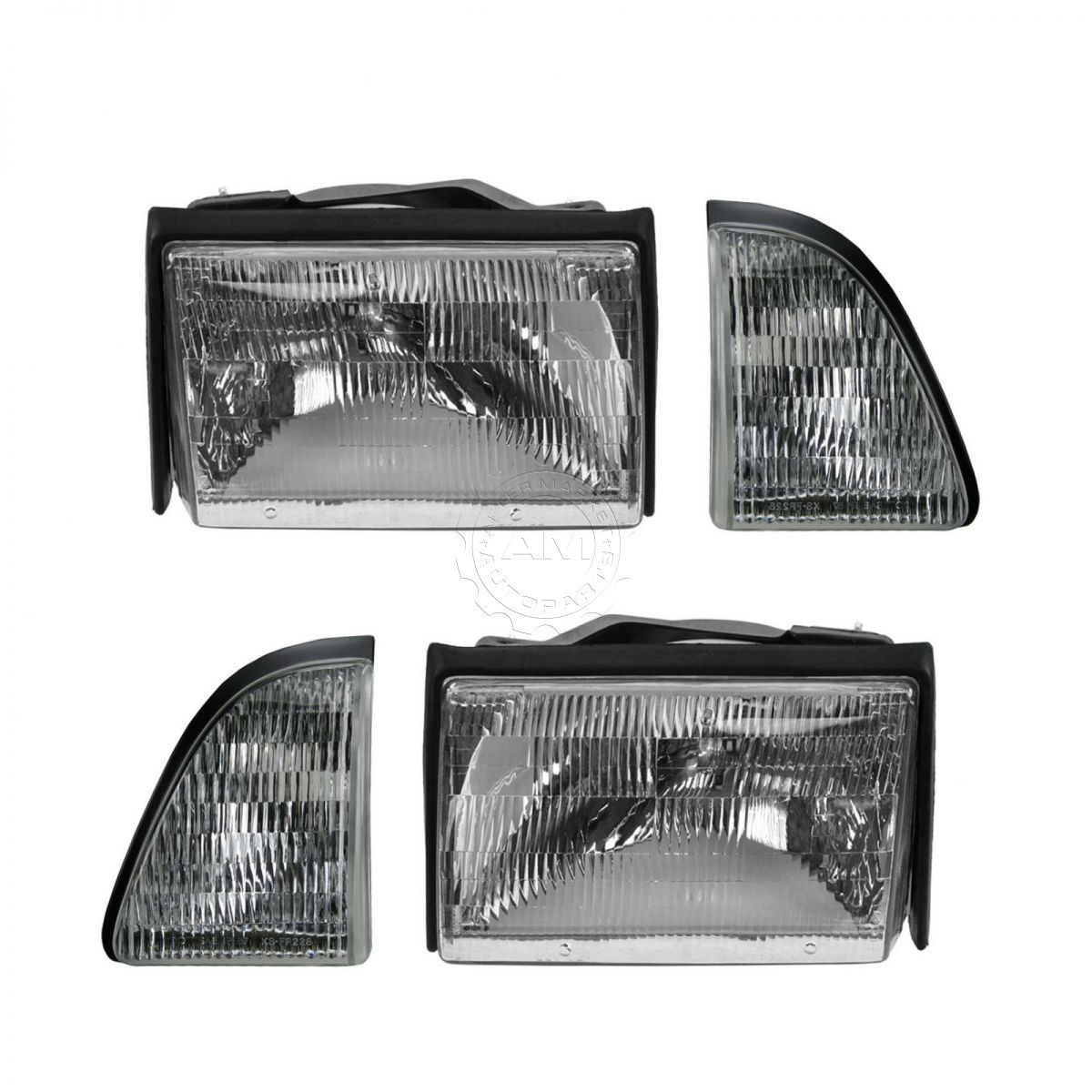 コーナーライト Headlight Headlamp Side Corner Turn Signal Light Set Kit for 87-93 Ford Mustang ヘッドライトヘッドランプサイドコーナーターンシグナルライトキット87-93フォードマスタング用 【並行輸入品】 42,108円